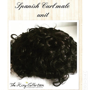 Spanish Curl Male Hair Unit